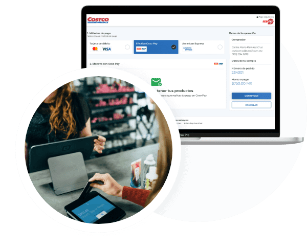 Pago con efetivo, red pay, Pasarela de pagos